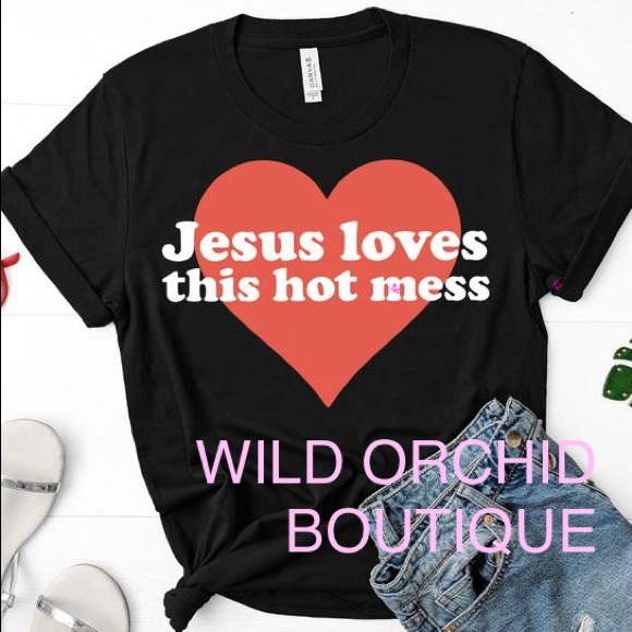 BNWT “JESUS LOVES THIS MESS.” - Picture 1 of 1